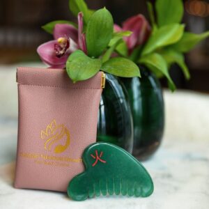 DeAge Green Aventurine Crystal Hair Comb